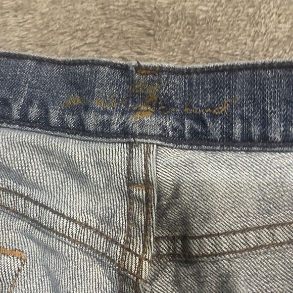 7 For All Mankind Jeans Women's Size 28 Medium Wash Distressed Bootcut 7FAMK - Picture 5 of 13